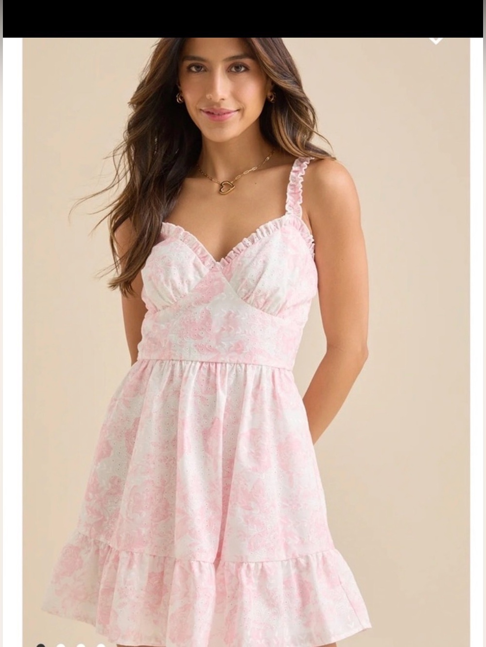 Altar’d state Emmie Floral Mini Dress- Size S